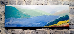 Painting of lake Como